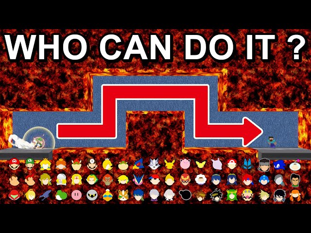 Who Can Make It? Lava Tunnel With Block - Super Smash Bros. Ultimate