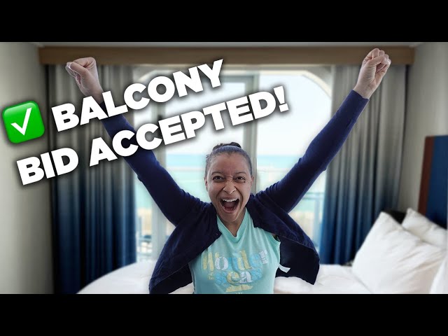 We UPGRADED to a BALCONY ROOM using Royal Up!