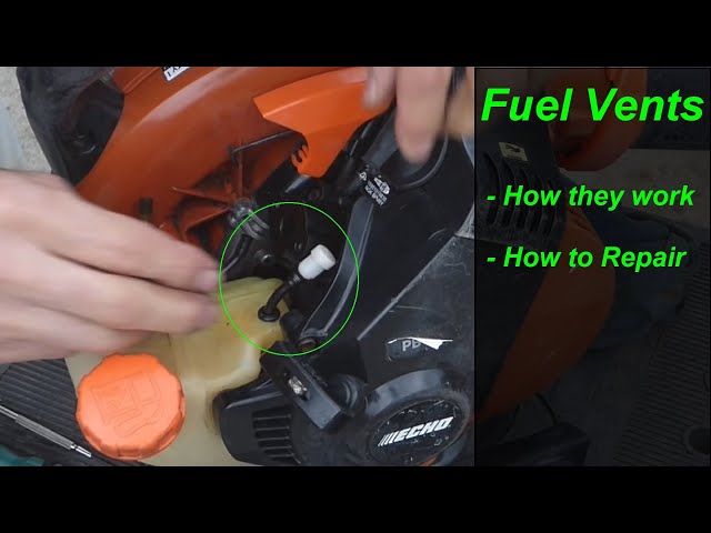 2 Cycle Engine Bogs / Chokes Out ~ Fuel Tank Vents ~ How They Work & How to Fix Them