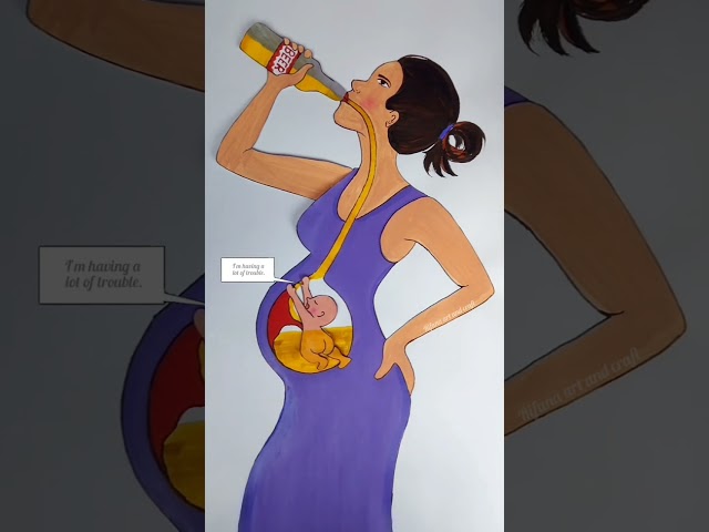 Stop drinking 🚫 And save your baby❤️ #rifanaartandcraft #shortvideo #deepmeaningvideos #rifanaart