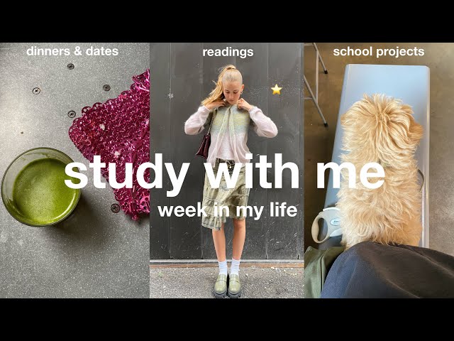 study with me | a packed school week