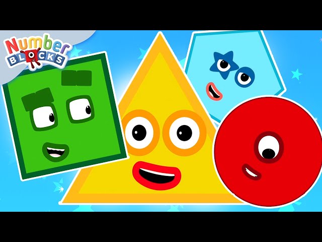 Explore Shapes Compilation for Kindergarten | Learn to Count 12345 | Counting Maths |  Numberblocks