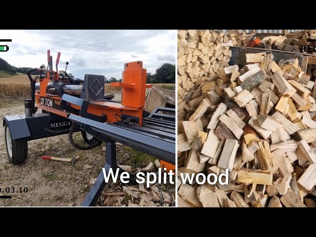 splitting with the 6 way and 4 way its no eastonmade #firewood #splitter