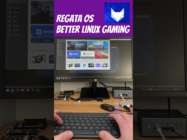 Running Windows Games with Linux is now simple. Regata OS #linuxgaming #retrogaming #gtav #minipc