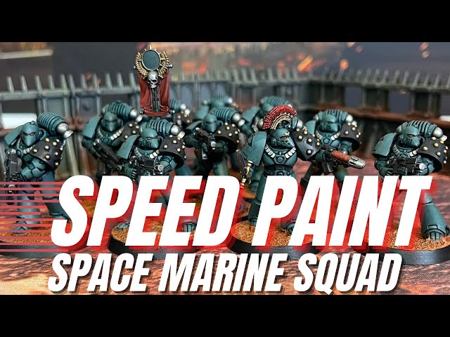 Speed Paint Squads of Space Marines for Horus Heresy with Contrast Paints!