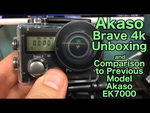 Akaso Brave 4K Camera Uboxing, Testing and Comparison to The EK7000