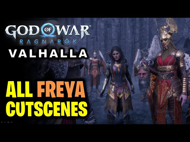 All Freya Cutscenes in Valhalla | God of War Ragnarok (Valhalla DLC)