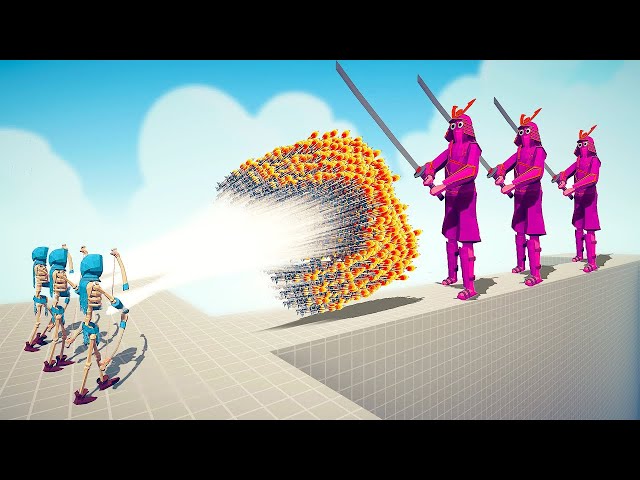 GIANT SAMURAI COLOR PACK ARMY vs EVERY GOD - Totally Accurate Battle Simulator TABS