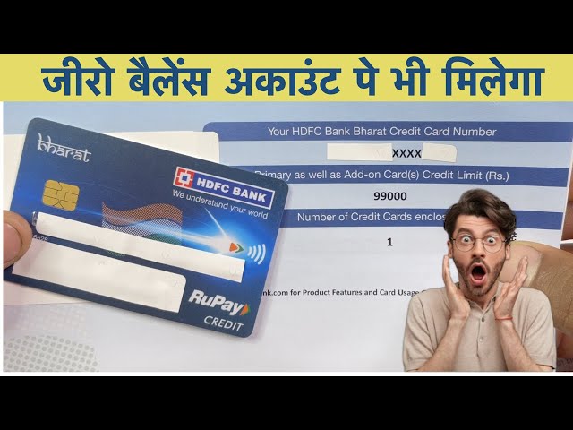 Hdfc Bharat Credit Card Unboxing | how to apply hdfc bank credit card | 2023