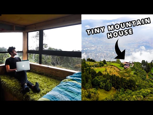 MY TINY HOME in THE MOUNTAINS of COLOMBIA (full tour)