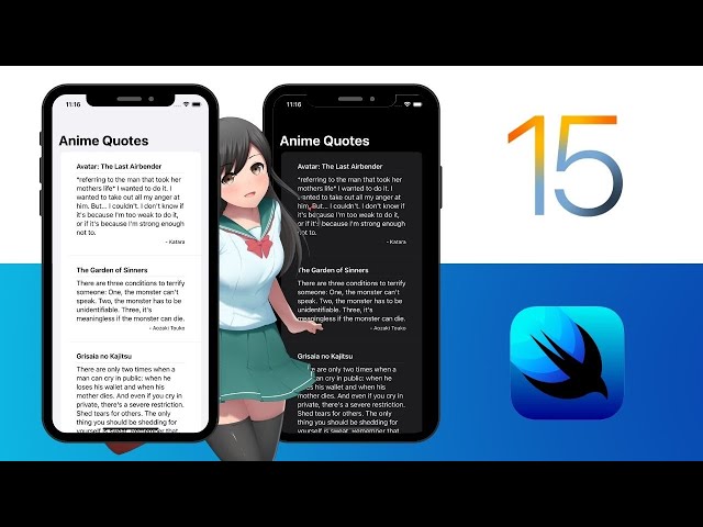 Anime Quotes: Decode JSON, MVVM, API Requests & Learn Much More in SwiftUI! (iOS 15)