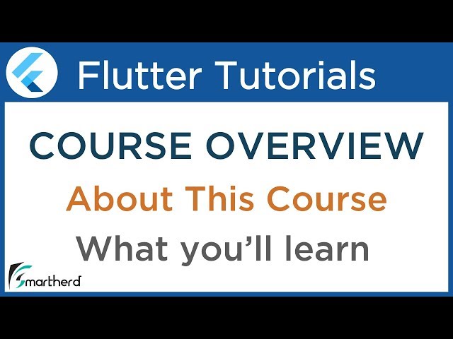 Flutter Tutorial for Beginners with Dart: Develop Android and iOS Apps [ FREE COURSE ]