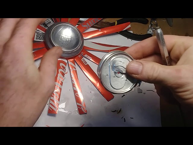 How to make aluminum can wind spinner or soda can wind spinner