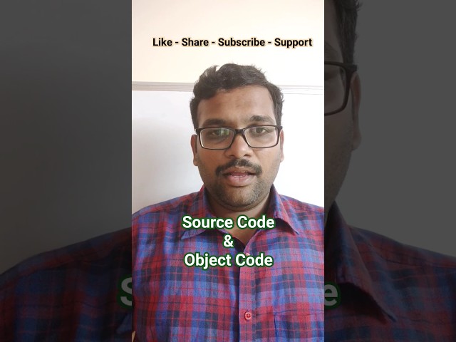 Source Code & Object Code #cprogramming #computerlanguage
