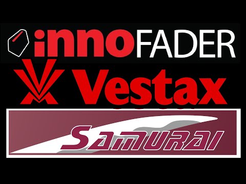 Install innoFADER in Vestax Samurai mixer.