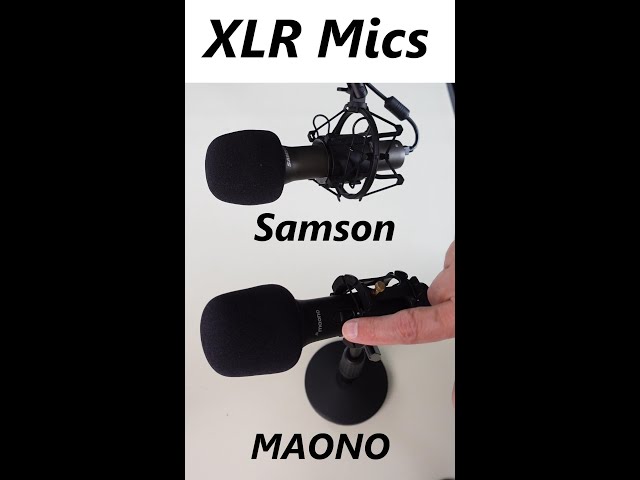 Sampson & MAONO XLR Microphone Comparison #Shorts