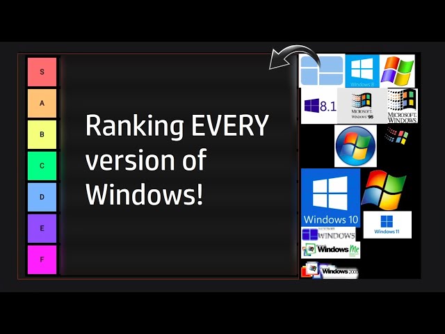 Ranking EVERY version of Windows!
