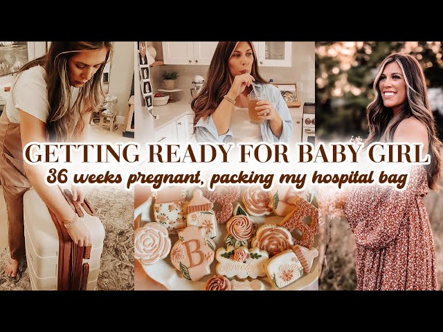 BABY WATCH 36 WEEKS | packing hospital bag, red raspberry tea, and postpartum clothing haul!
