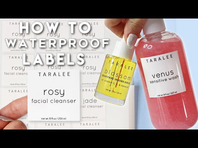 How to Make Product Labels - Waterproof & Scratch Resistant.