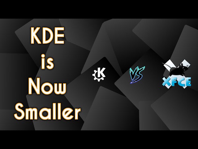 KDE is Now Lighter than XFCE?