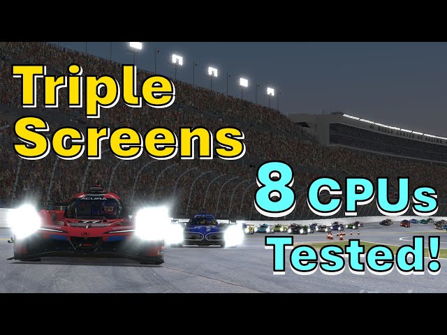 Triple Screens: 8 CPU's Tested with iRacing