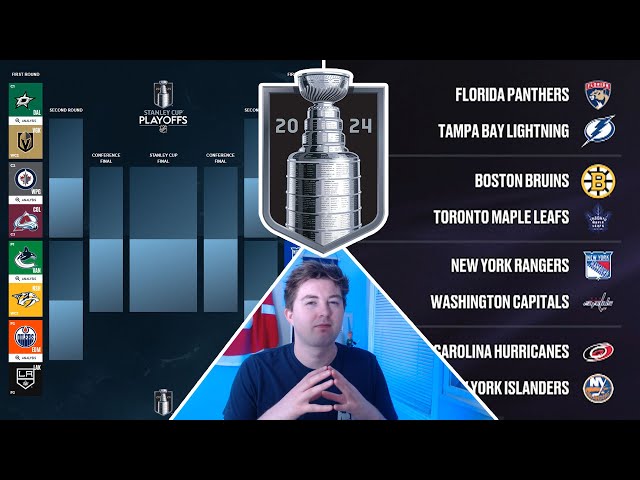 MY 2024 NHL PLAYOFF PREDICTIONS vs NHL 24 PLAYOFF SIMULATION