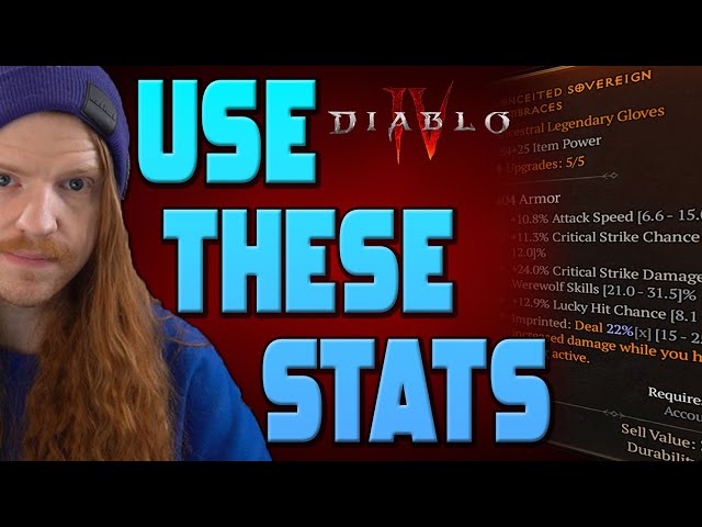 Diablo 4 - USE THESE! Best Stats For EVERY Item - How To Tell GOOD DROPS