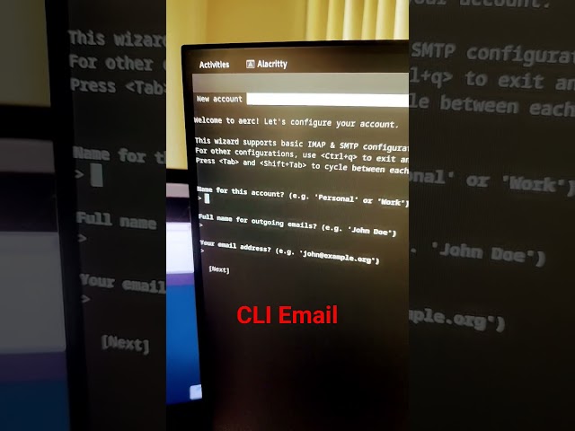 based CLI Email Client #shorts