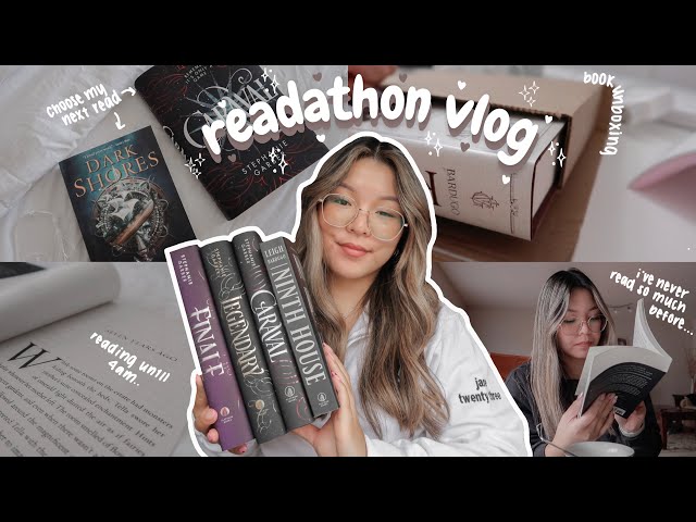 readathon vlog 🧚🏼‍♀️🎡🗝️ finishing caraval in one sitting until 4am??