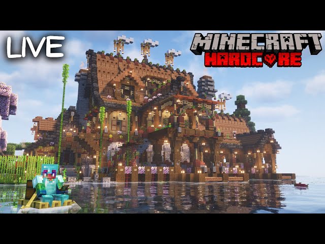 Exploring Lush Caves in Hardcore Minecraft