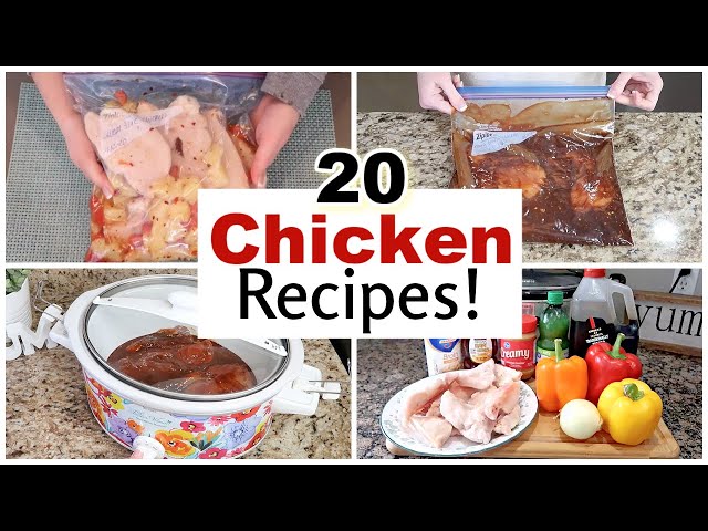 20 Chicken Slow Cooker Freezer Meals / The Ultimate Time Saver