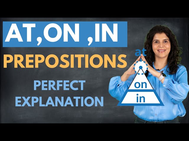 AT/ON/IN - Prepositions In English Grammar With Examples | English Grammar Lesson | ChetChat