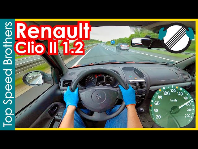 Renault Clio II Typ B 1.2 (2010) AUTOBAHN POV TOP SPEED 🚀 #TopSpeedBrothers