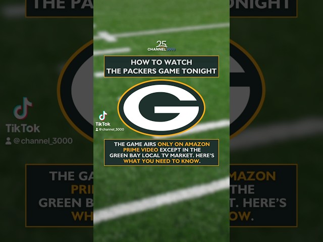 The #packers play tonight, but you won’t be able to find it on TV. Here’s how you can watch.