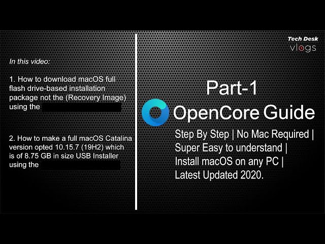 Install macOS on any PC ¦  OpenCore Guide ¦ Part 1