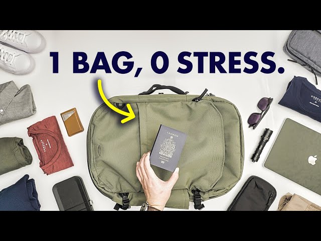 How to travel with just one bag (& zero sacrifices)
