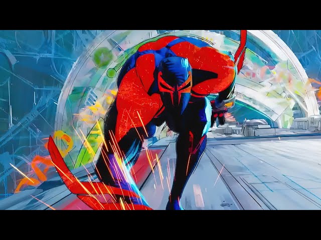 Miguel O'Hara (Spider-Man 2099) - All Powers & Fights Scenes (Spider-Man: Across the Spider-Verse)