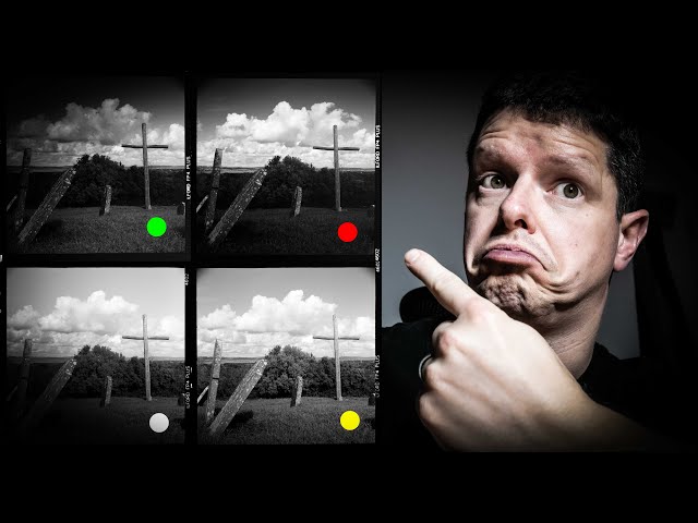 Color filters in black and white photography - what they do and when to use them!