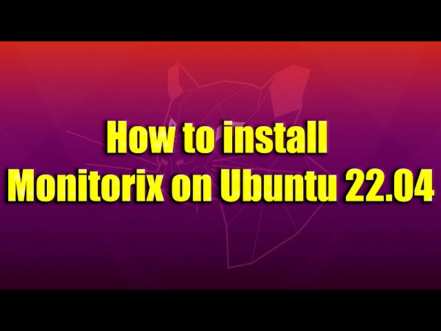 How to install Monitorix on Ubuntu 22.04