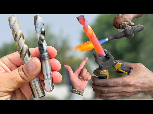 Complete procedure for making a tap drill by sawing workmanship on a broken drill