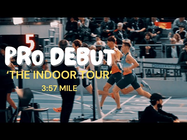 My First Professional Race - 3:57 MILE | The Indoor Tour #1