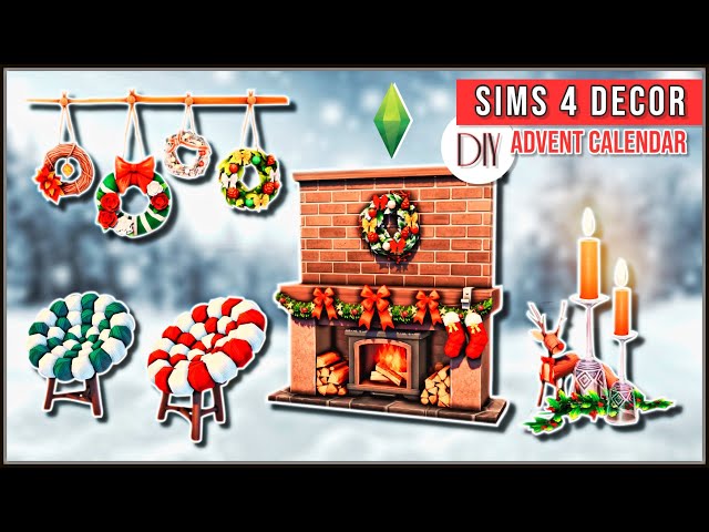 Get festive with these DIY decors! - NoCC Winterfest Advent Calendar (day 1-10) - Sims 4 Speed Build