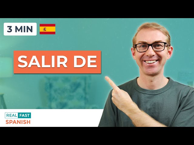 🇪🇸  Learn SPANISH in 3 minutes: Salir de