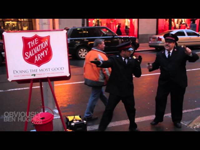Salvation Army Bell Ringers: Mariah Carey's "All I Want For Christmas"