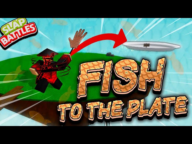 Use FISH ABILITY ONLY to reach the PLATE Challenge in Slap Battles - Roblox