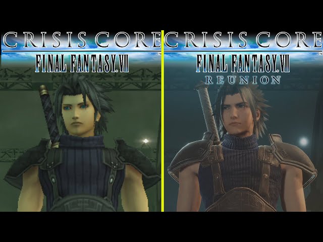 FFVII Crisis Core Reunion Remake vs Original Beginning All Cutscenes Graphics and VO Comparison