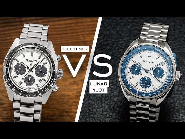 Two Of The Best Chronographs Under $1,000 Compared - Seiko Speedtimer vs. Bulova Lunar Pilot