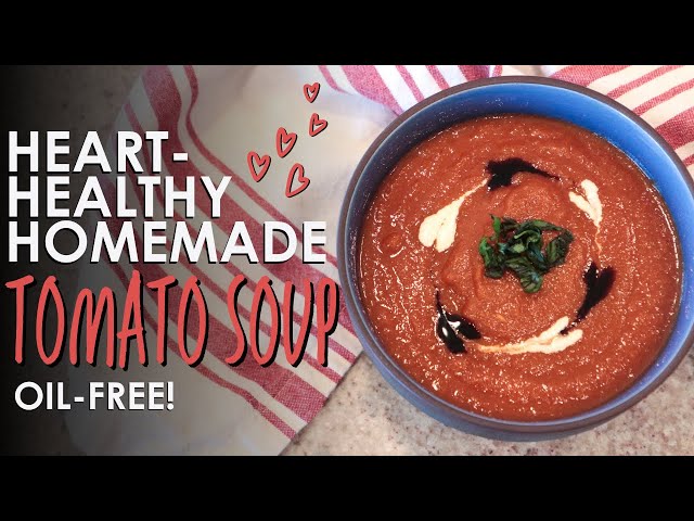 Salt-Free Roasted Tomato Soup | Easy Vegan Recipe