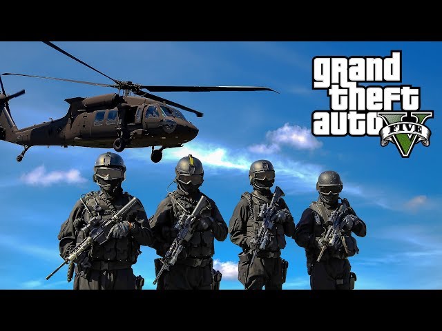 GTA 5 - Military ARMY Patrol Episode #50 - Navy Seal Mod! (Mini-Sub, AC-130, Yacht)