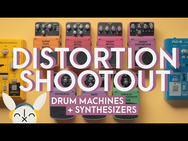 7 Behringer Distortion Pedals on Drum Machines + Synths | Low-cost options for your sound palette